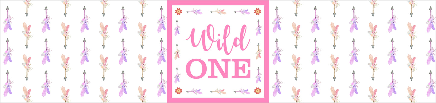 Wild One Theme Water Bottle Labels