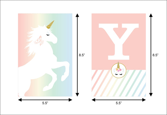 Unicorn Theme Birthday Party Banner for Decoration