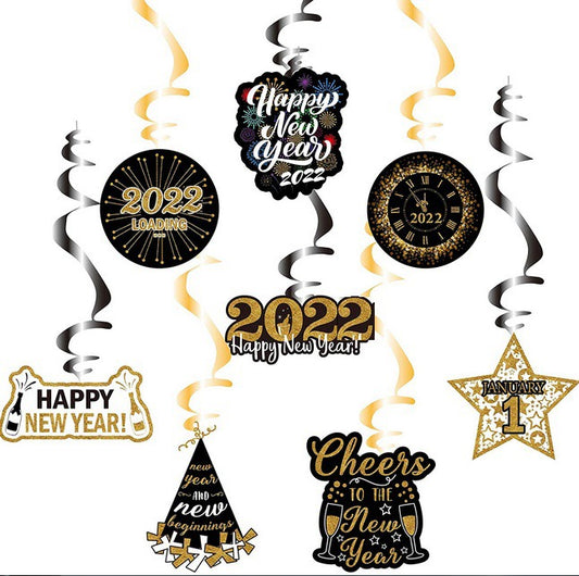 New Year Party Hanging Set for Decoration