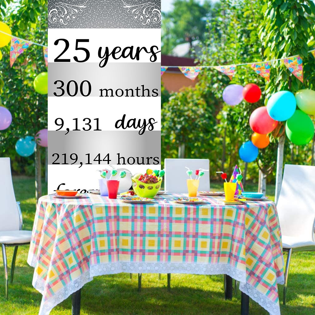25th Anniversary Customized Welcome Banner Roll up Standee (with stand)