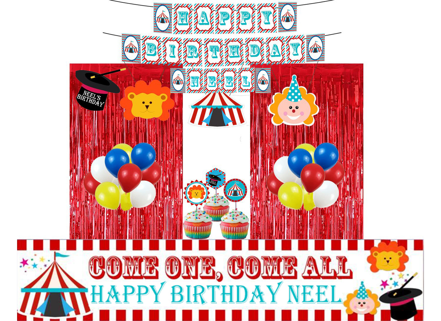 Carnival Theme Complete Party Kit Decorations