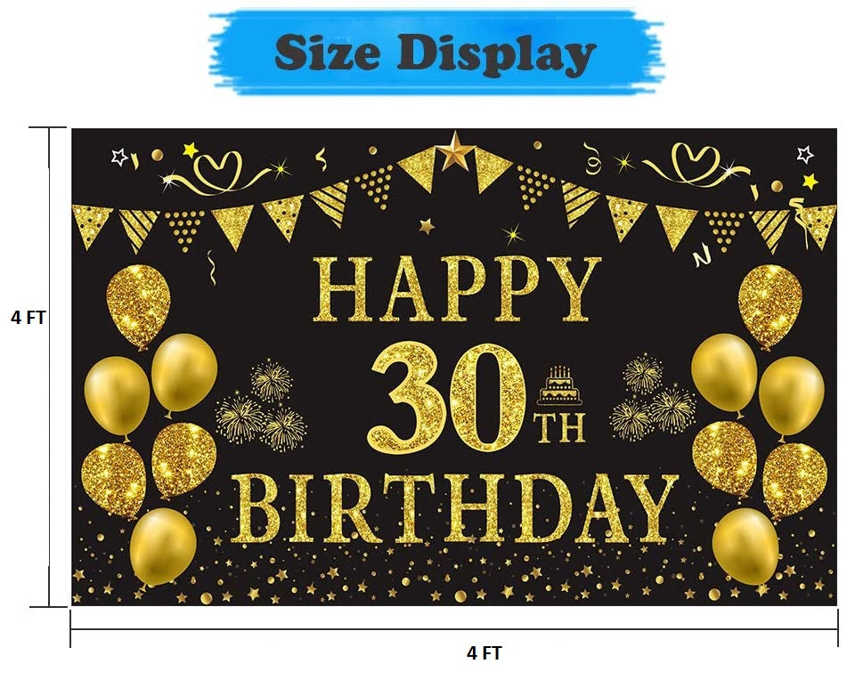 30th Birthday Party Backdrop