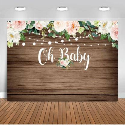 Personalize Baby Shower Party Backdrop Banner