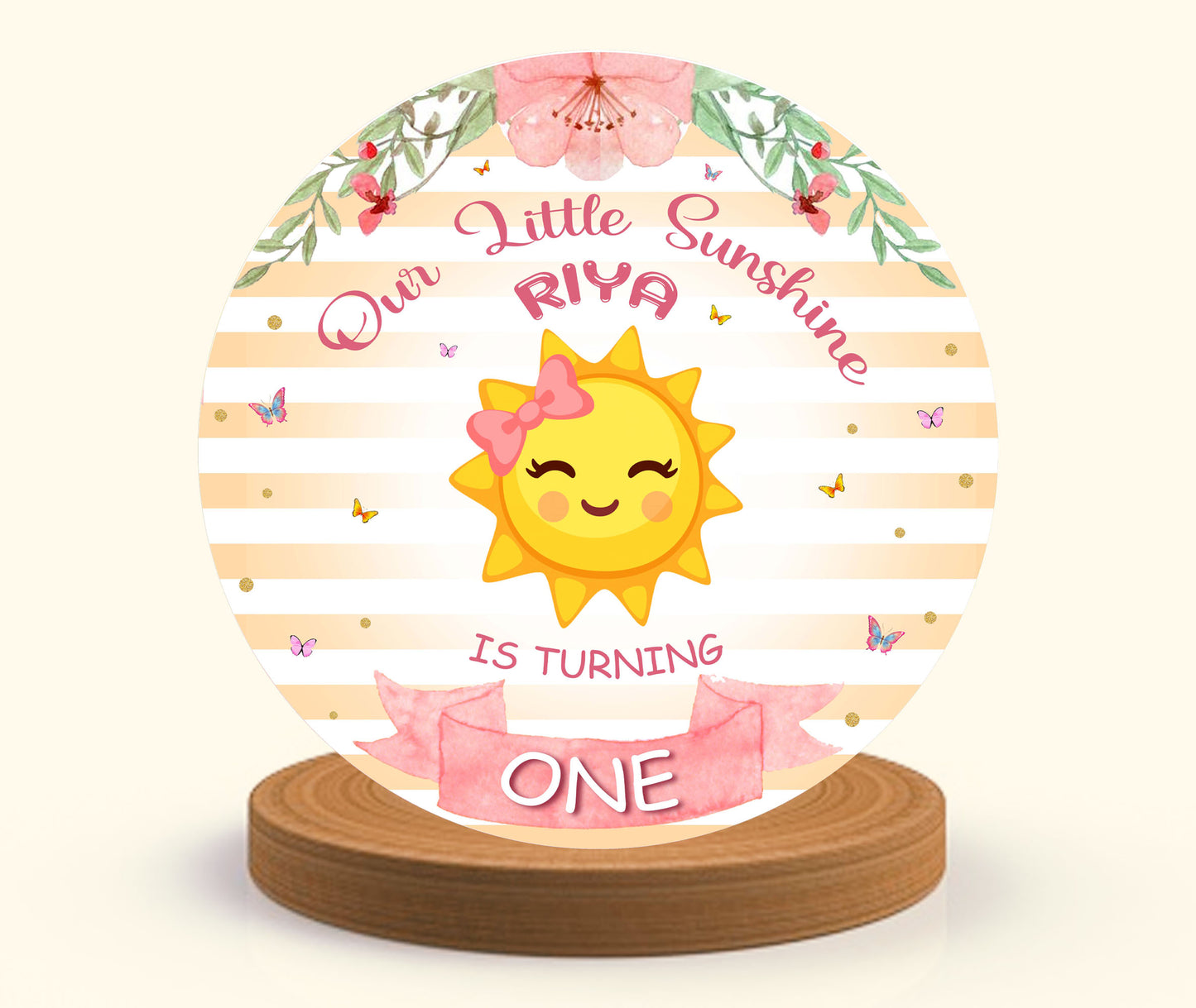 Sunshine Theme Birthday Party Backdrop