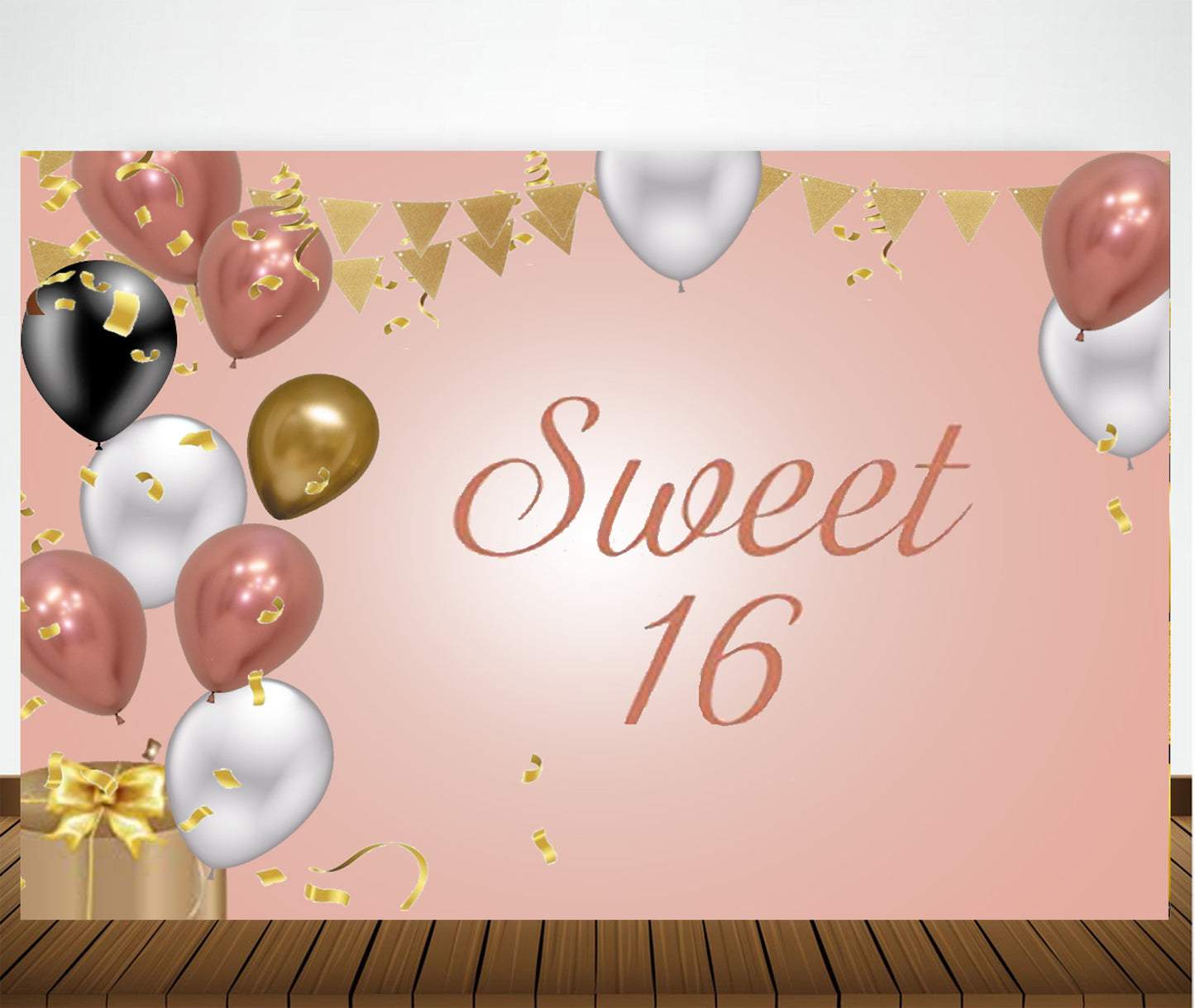 16th Birthday Party Backdrop