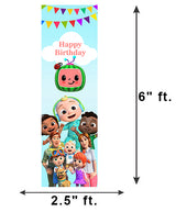 Cocomelon Customized Welcome Banner Roll up Standee (with stand)
