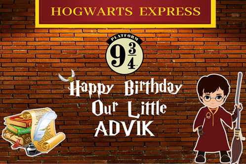 Harry Potter Theme Birthday Party Backdrop