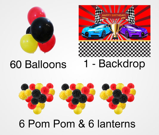 Cars Birthday Party Decoration Kit