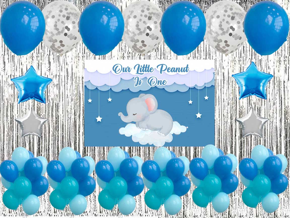 Elephant Theme Birthday Party Decorations Complete Set