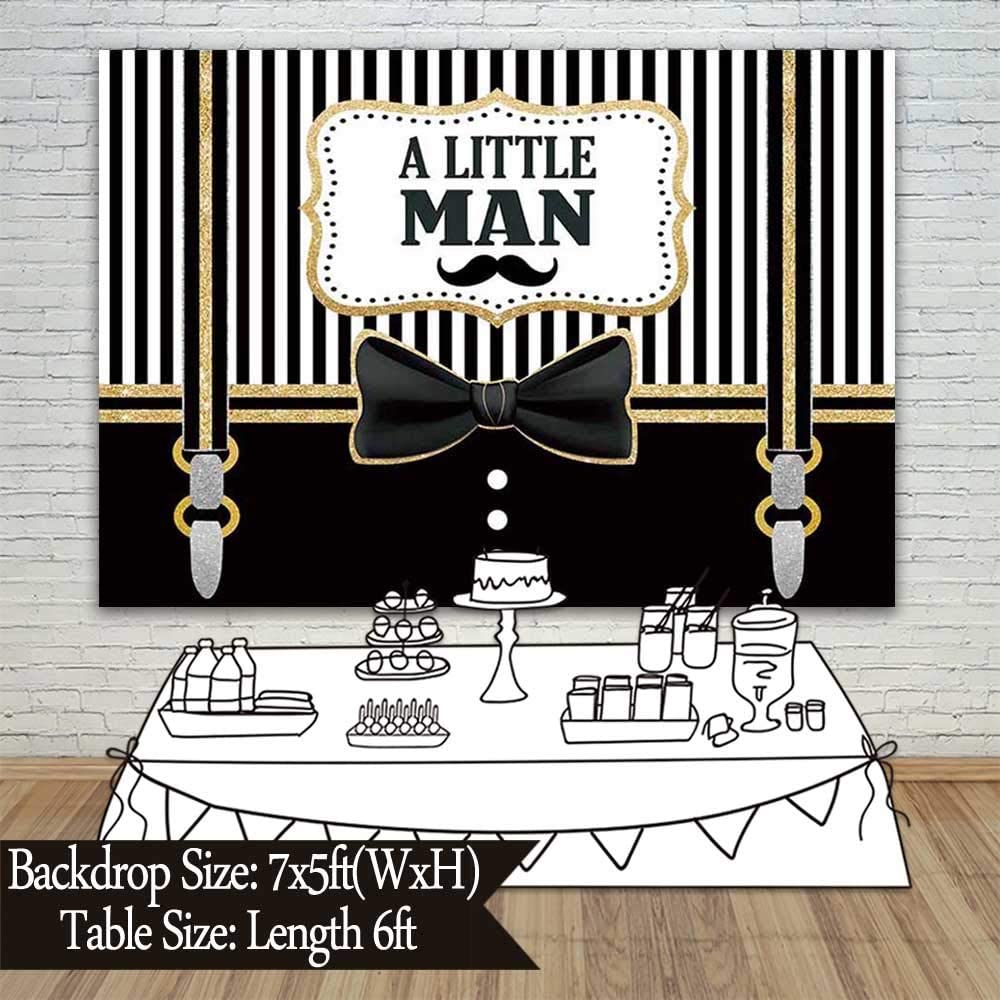 Little Man Theme Party Backdrop