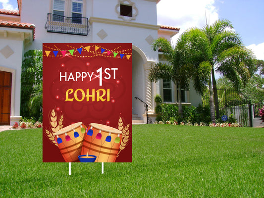 Lohri Party Welcome Board for Kids