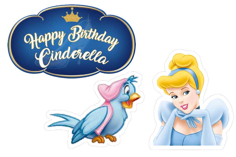 Cinderella Theme Birthday Party Table Toppers for Decoration