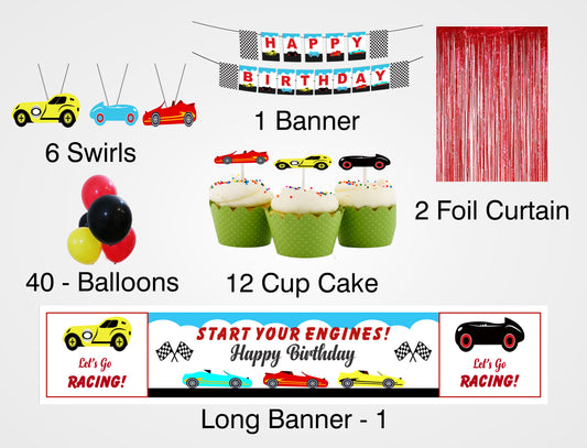 Cars Birthday Party Decoration Kit