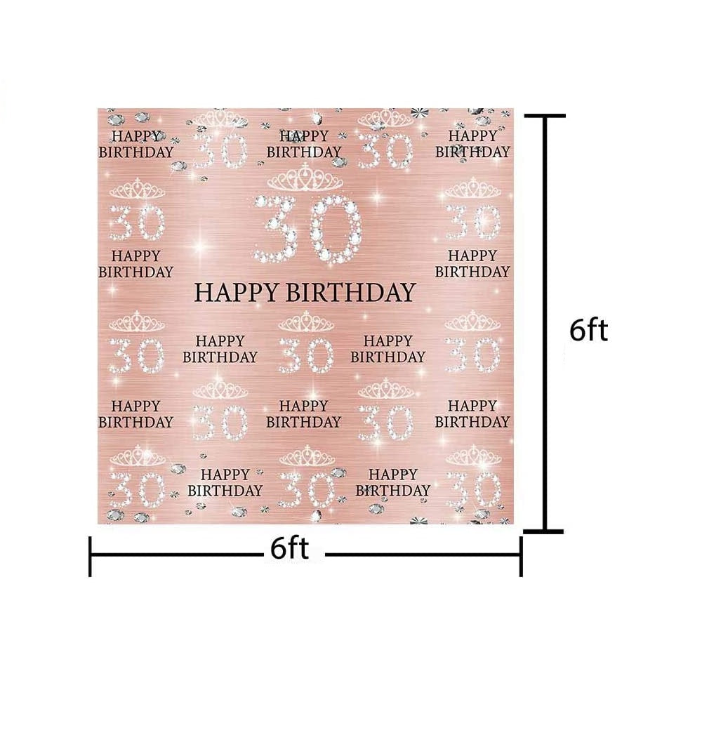 30th Birthday Party Backdrop