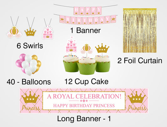 Princess Birthday Party Decoration Kit