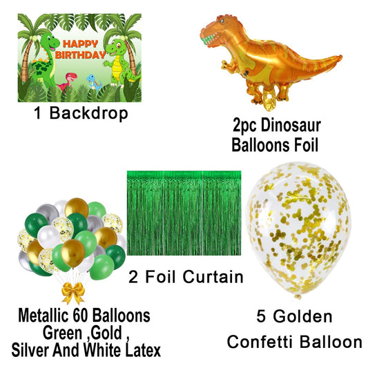 Dinosaur Theme Birthday Party Complete Party Set for Boys