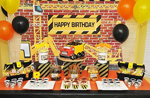 Construction Birthday Party Backdrop