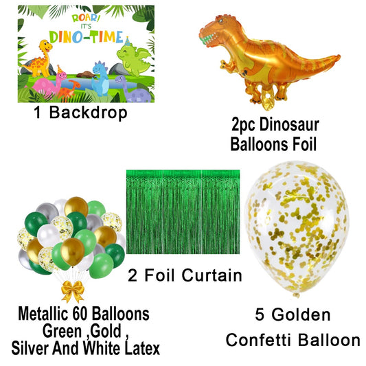 Dinosaur Theme Birthday Party Complete Party Set for Boys