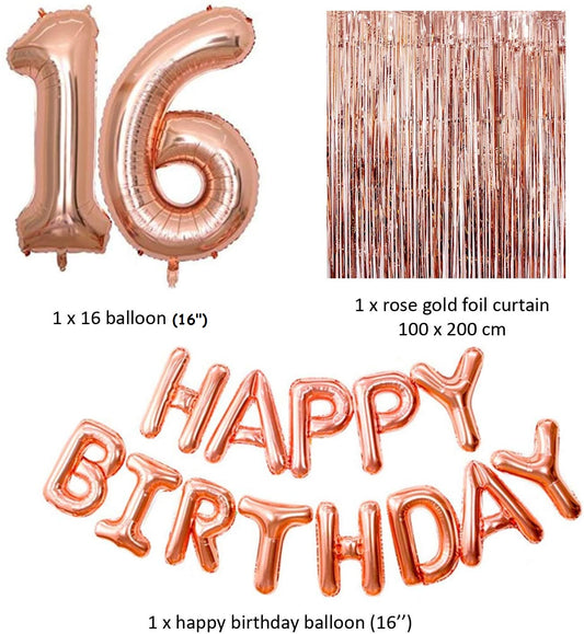 16th Birthday Decoration Party Supplies
