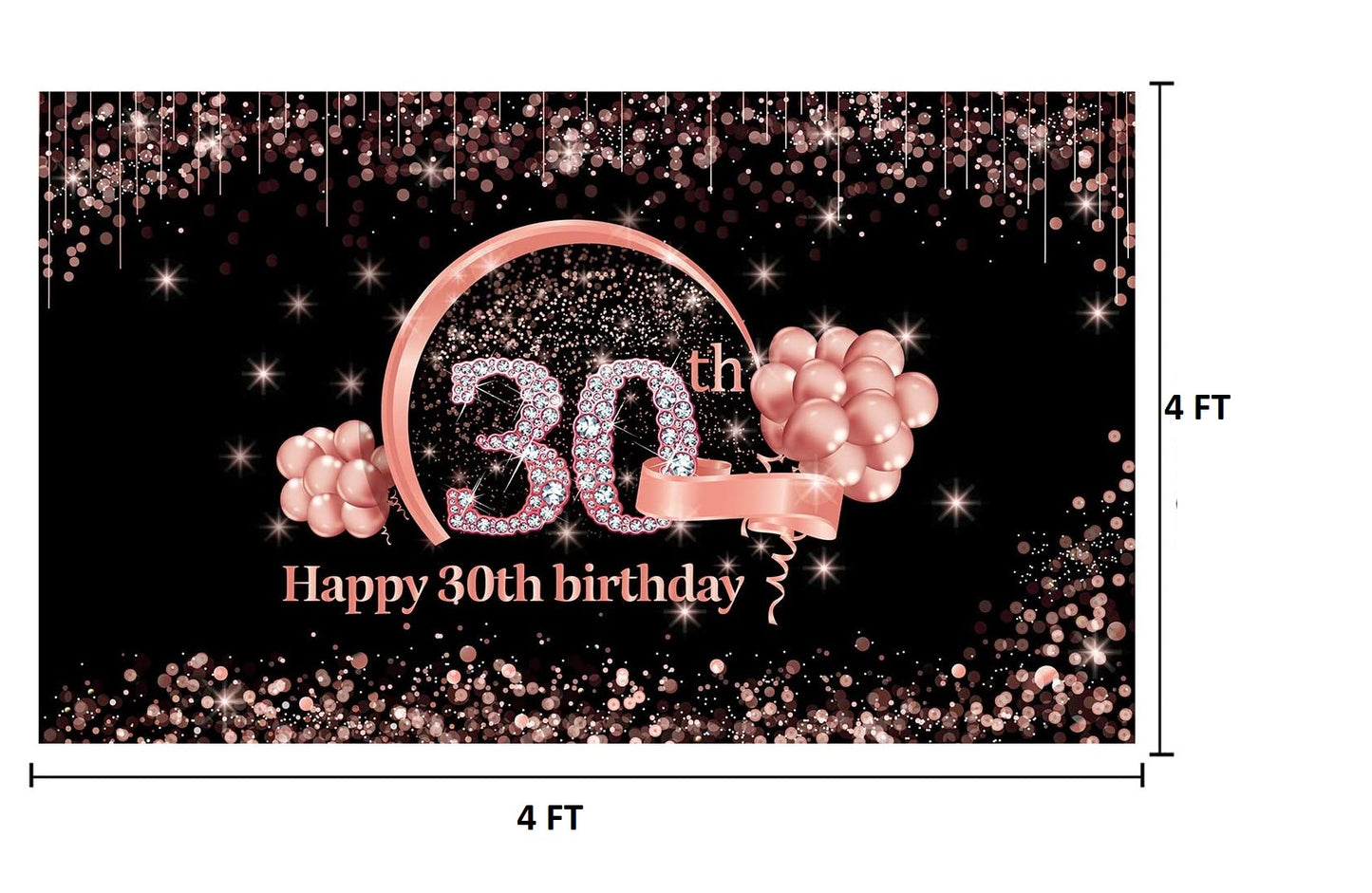 30th Birthday Party Backdrop