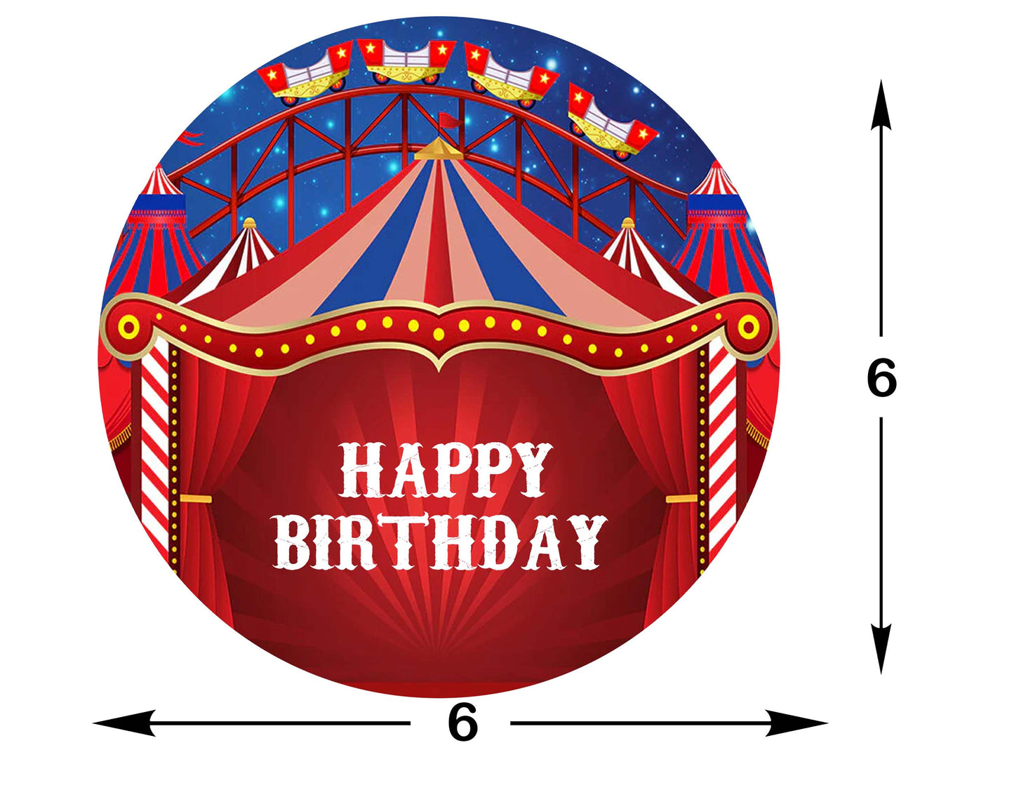 Carinval Theme Birthday Party Backdrop