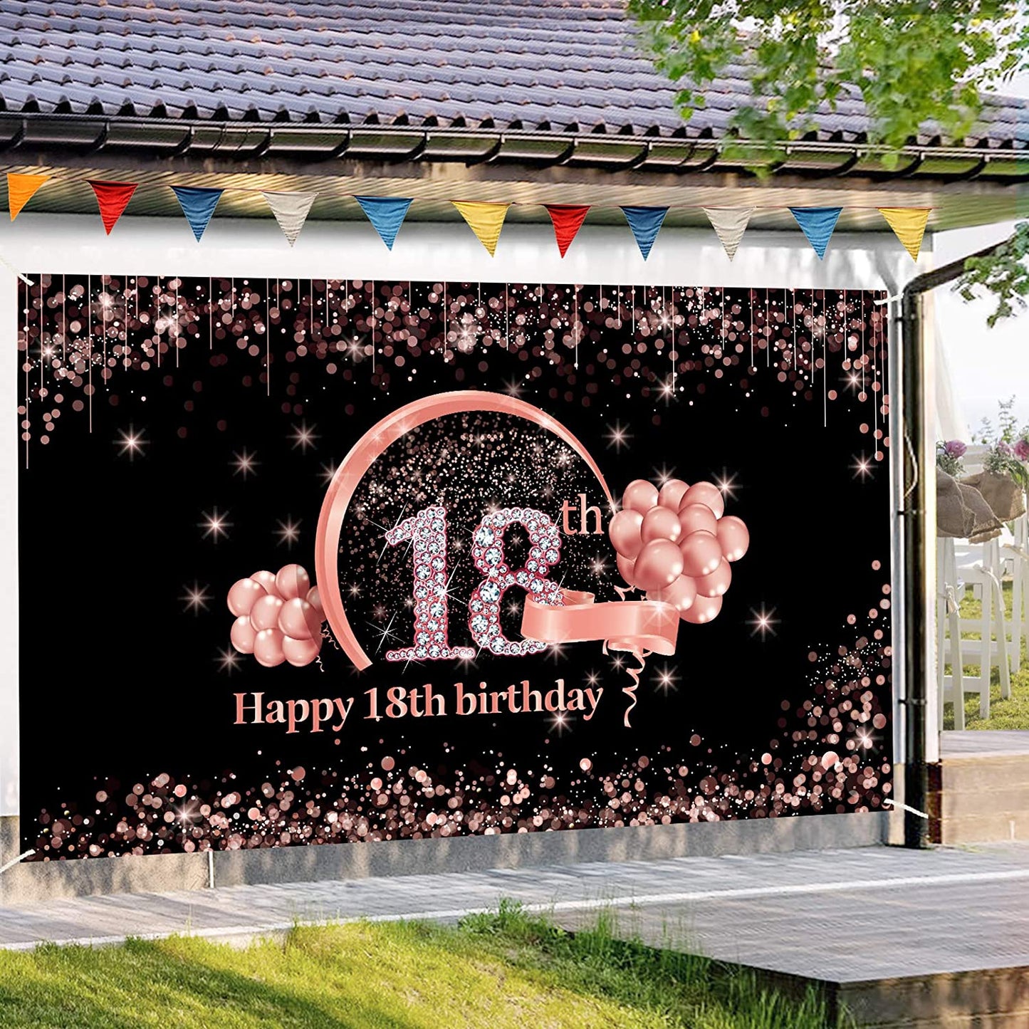 18th Birthday Party Backdrop