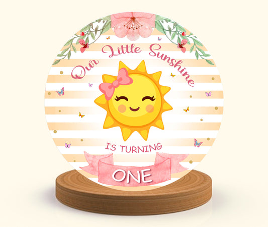 Sunshine Theme Birthday Party Backdrop