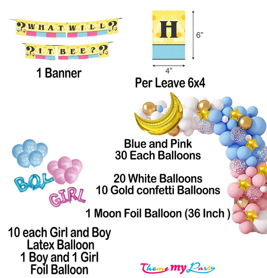 What Will It Bee Baby Shower Party Decoration Kit