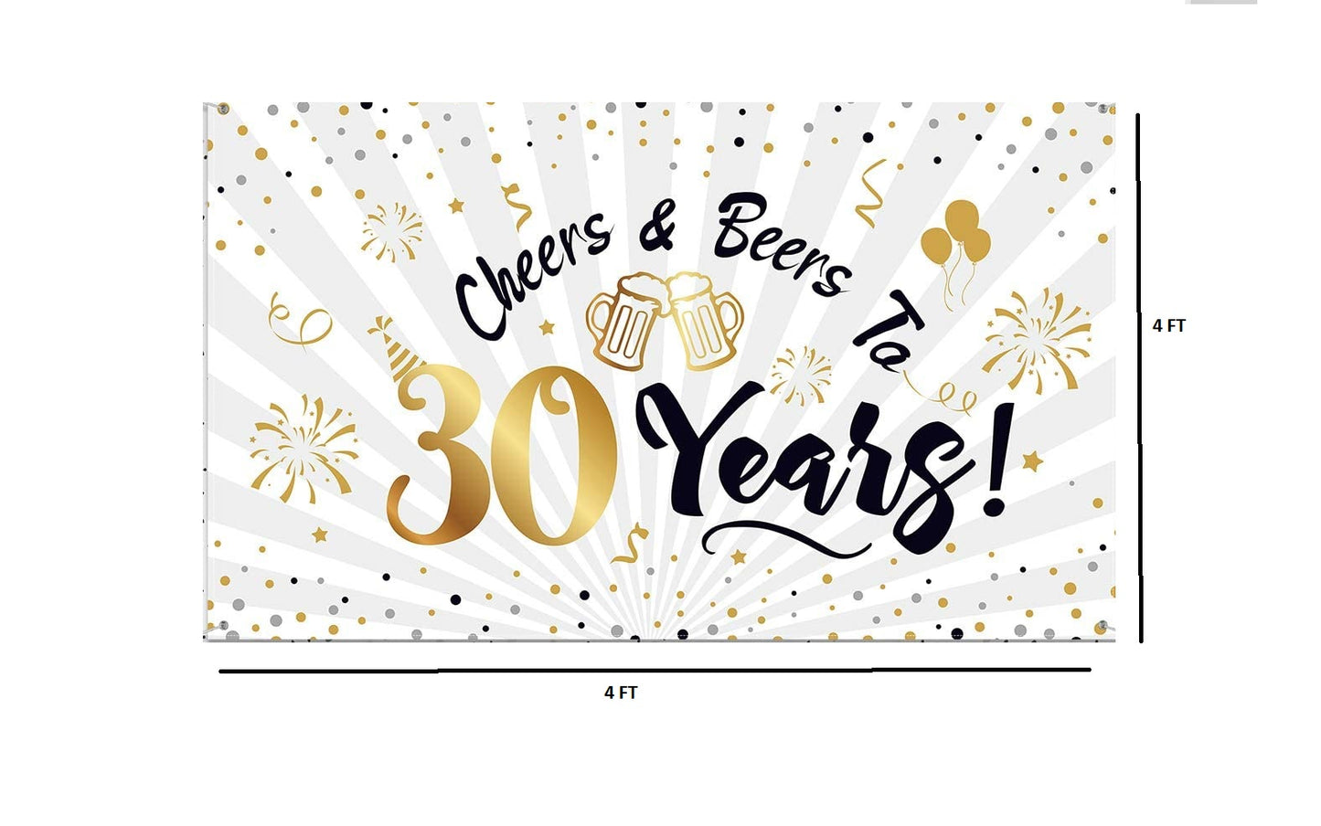 30th Birthday Party Backdrop