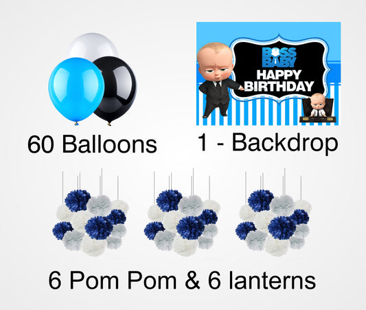 Boss Baby Birthday Party Decoration Kit