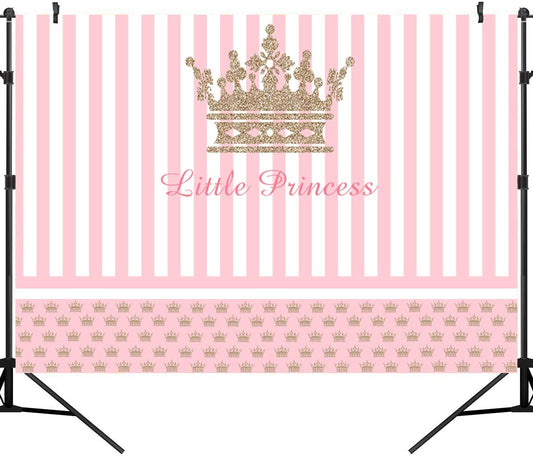 Personalize Princess Birthday Backdrop Banner