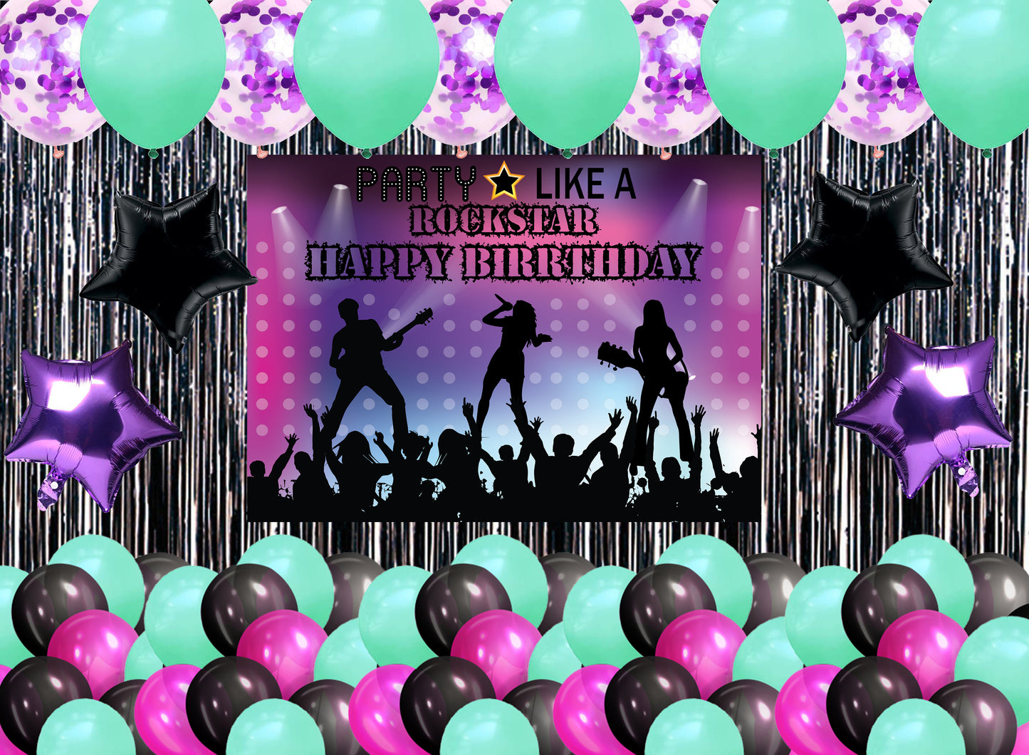 Rockstar Theme Birthday Party Complete Party Set