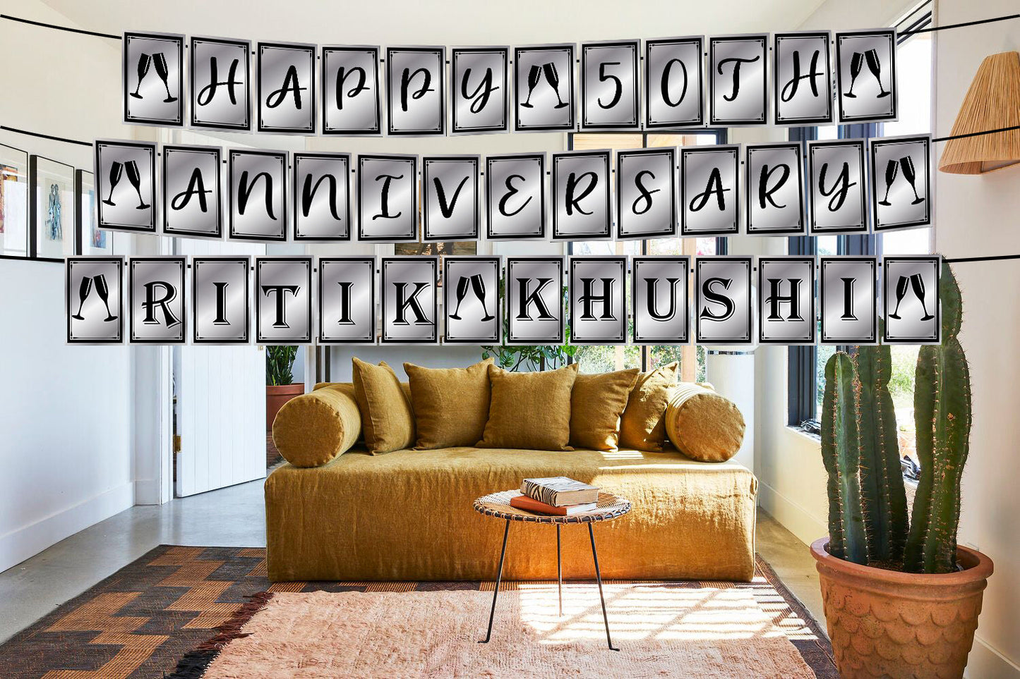 50th Anniversary Party Banner For Decoration