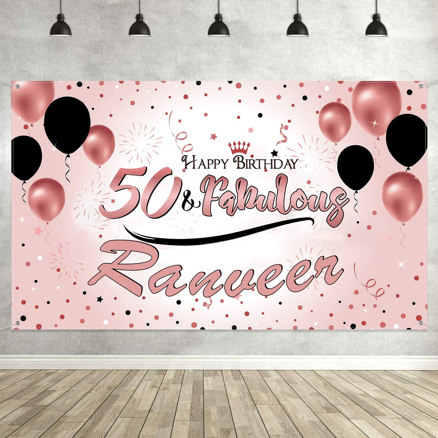 50th Birthday Party Backdrop