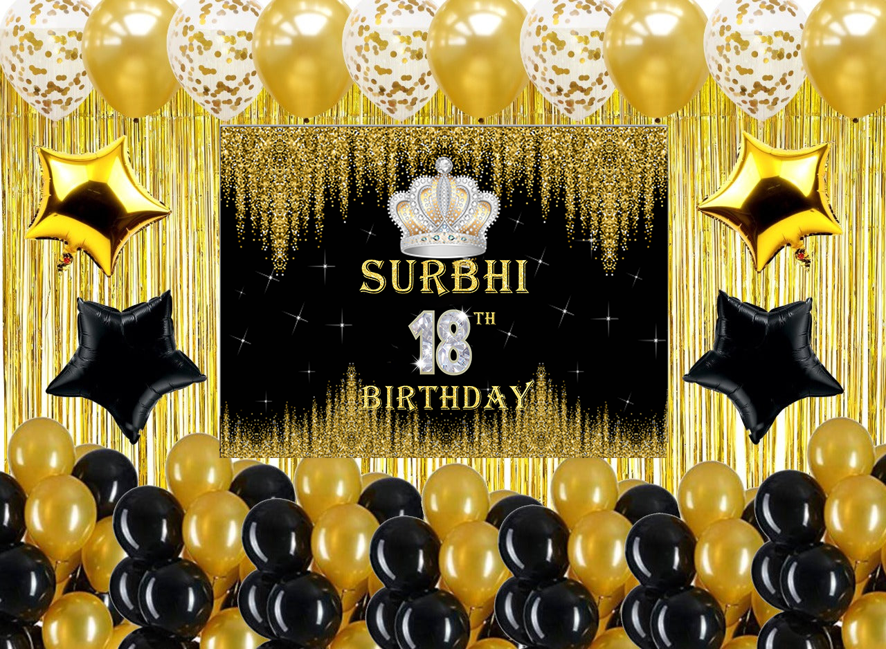 18th Birthday Party Complete Decoration Kit