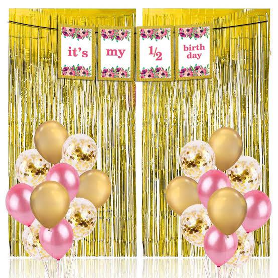 Half Birthday Girls Party Decorations