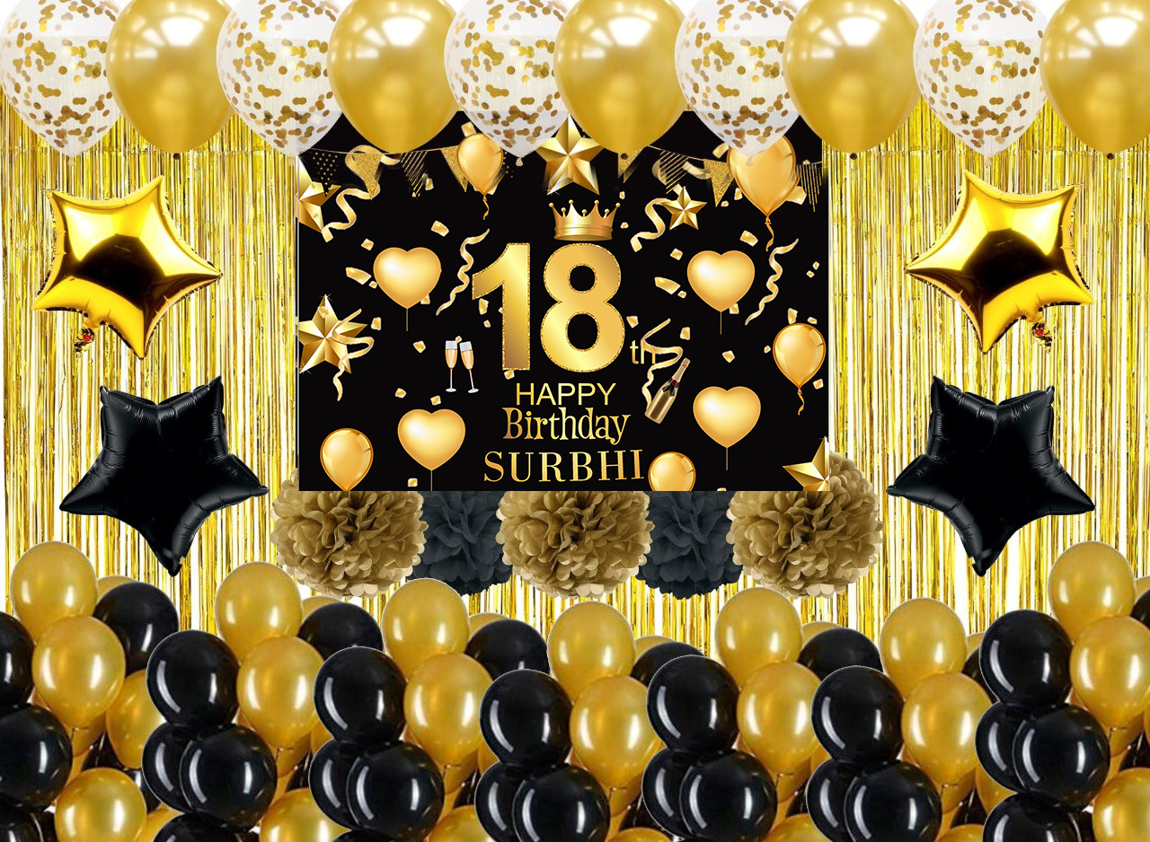 18th Birthday Party Complete Decoration Kit