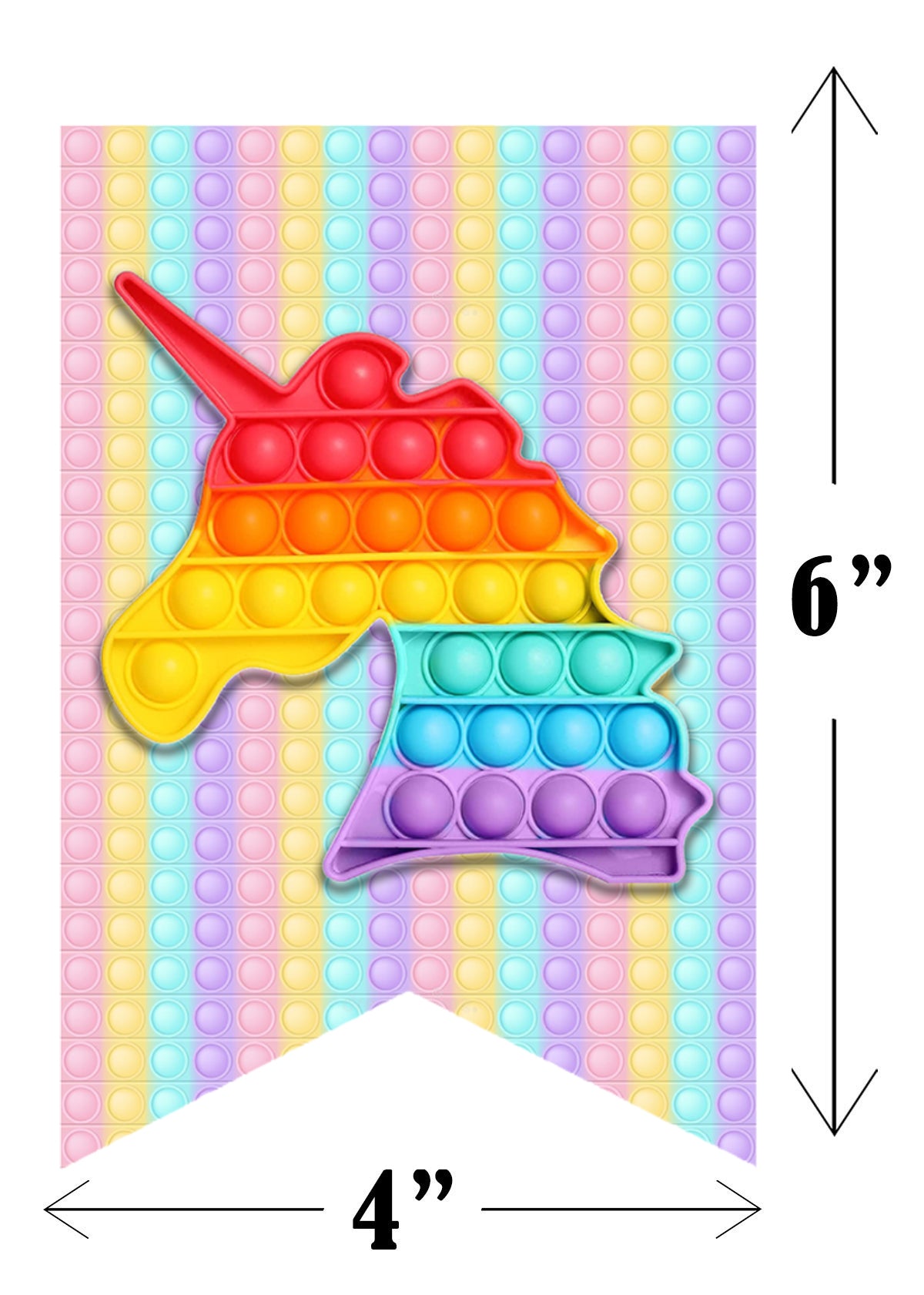 Pop It Theme Birthday Party Decoration Kit