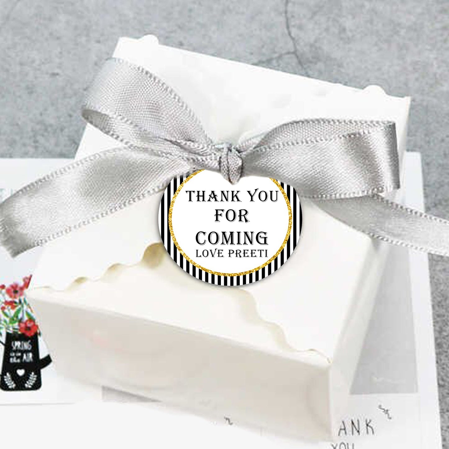 50th Birthday Party Thank You Gift Tags