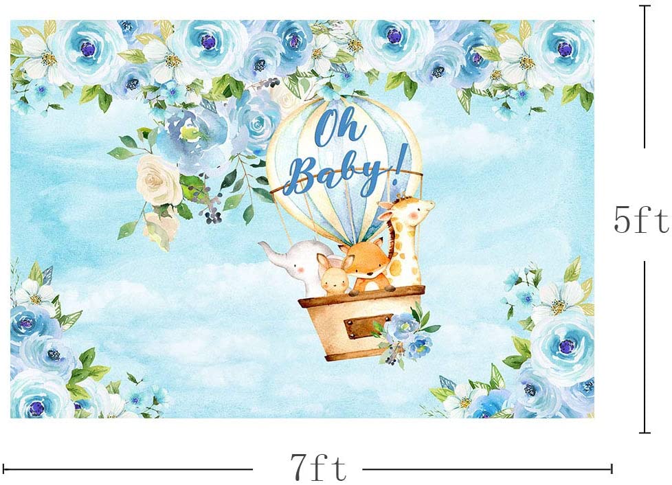 Hot Air Theme Birthday Party Backdrop