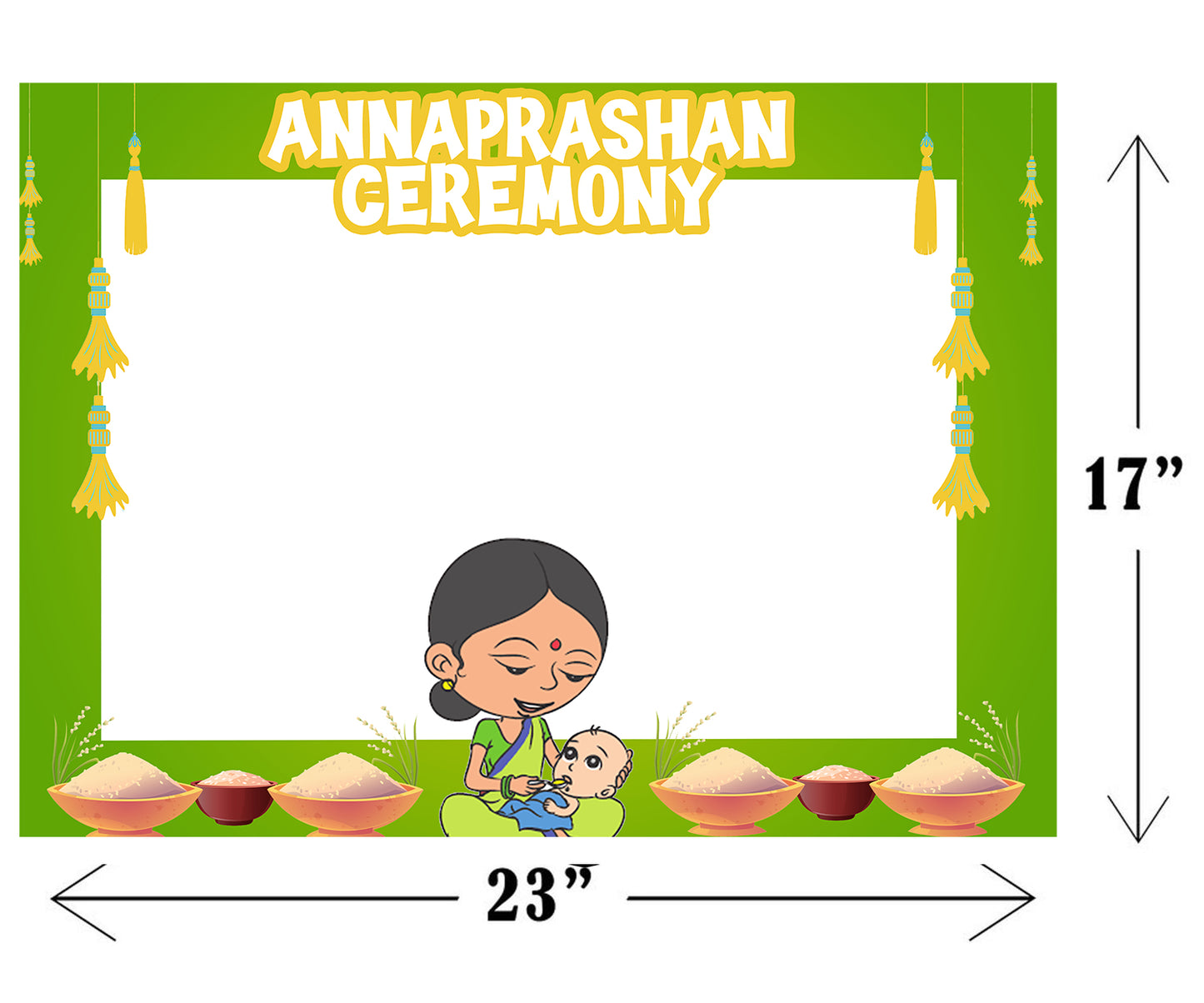 Annaprashan Ceremony Photo Booth Picture Frame