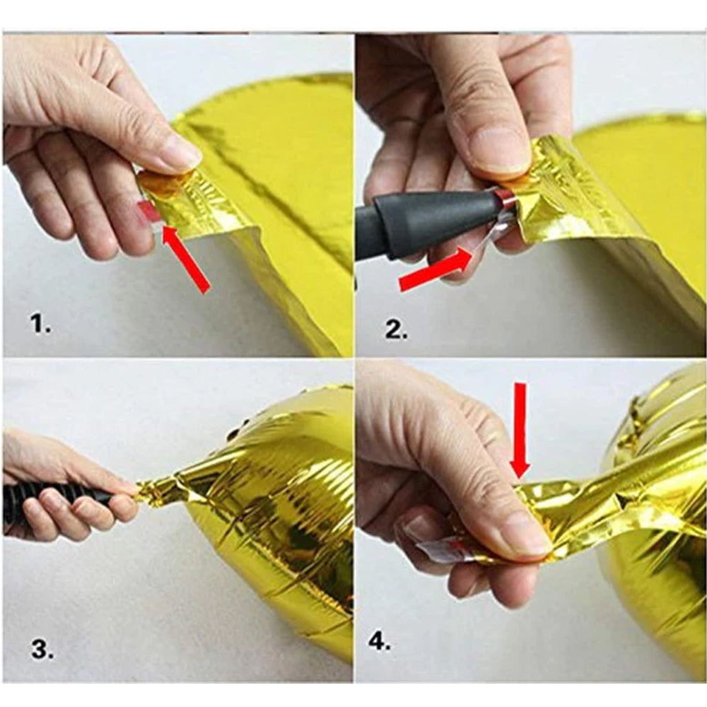 New Year Party Gold Foil Number Balloons for Decorations