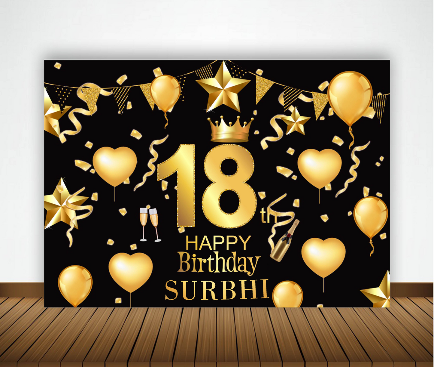 18th Birthday Party Backdrop