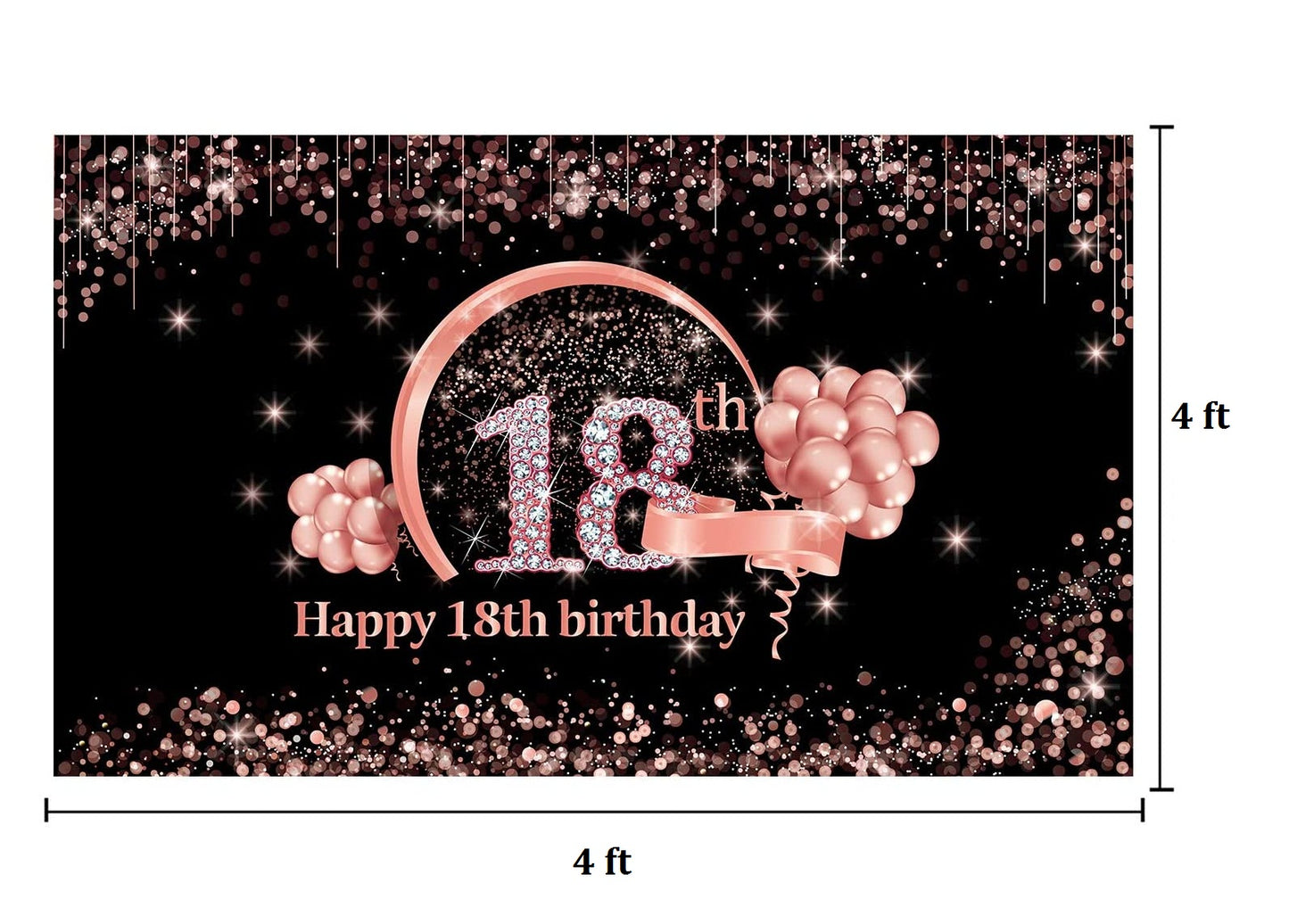 18th Birthday Party Backdrop