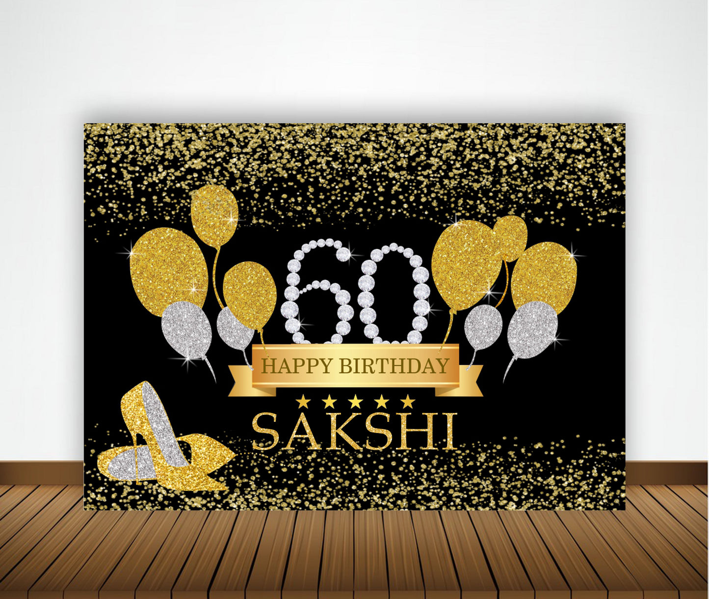 60th Birthday Party Backdrop