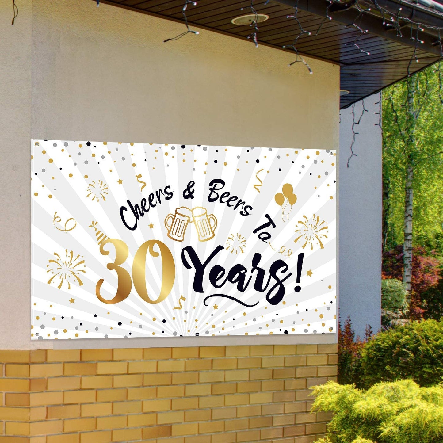 30th Birthday Party Backdrop