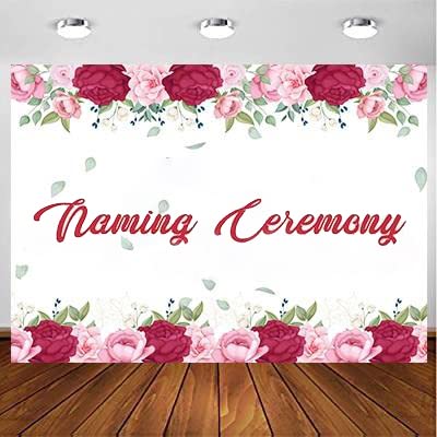 Naming Ceremony Girl Backdrop Banner Decoration
