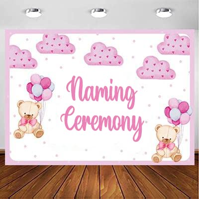 Naming Ceremony Girl Backdrop Banner Decoration