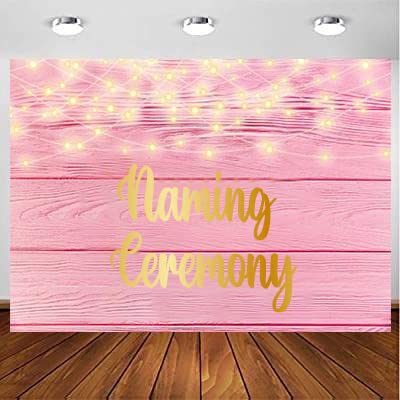 Naming Ceremony Girl Backdrop Banner Decoration