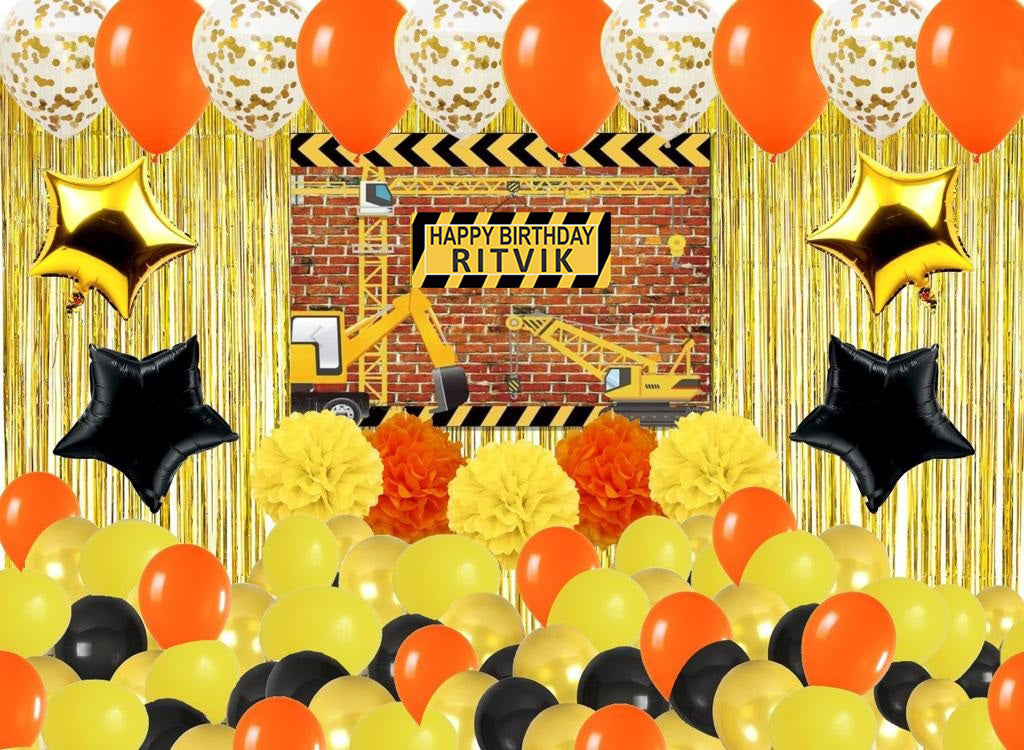 Construction Birthday Complete Party Set